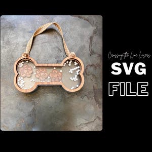 Fur Family Shaker Ornament SVG File - Glowforge Tested (Digital File)