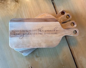 Personalized Birch Wood Cutting Board | Sassy Kitchen Decor, Housewarming Gifts