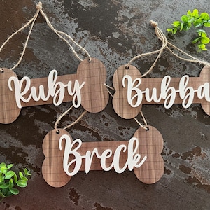 Aangepast 3D-bord met hondennaam: decor pootafdruk