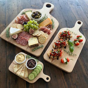 Tablas de cortar de abedul - Sin acabado, a granel - Grabables para bricolaje, ideas para regalos corporativos, regalos personalizados a granel