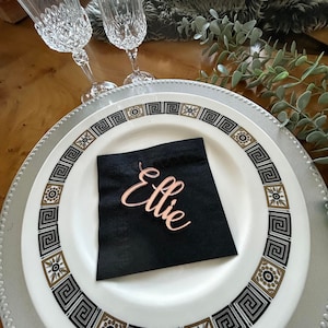 Personalized Wooden Name Place Cards: Wedding Table Decor