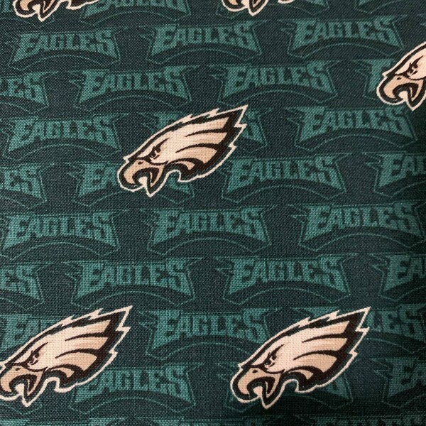 Valance, Curtain Panel, Matching Pillow Cover "Philadelphia Eagles"