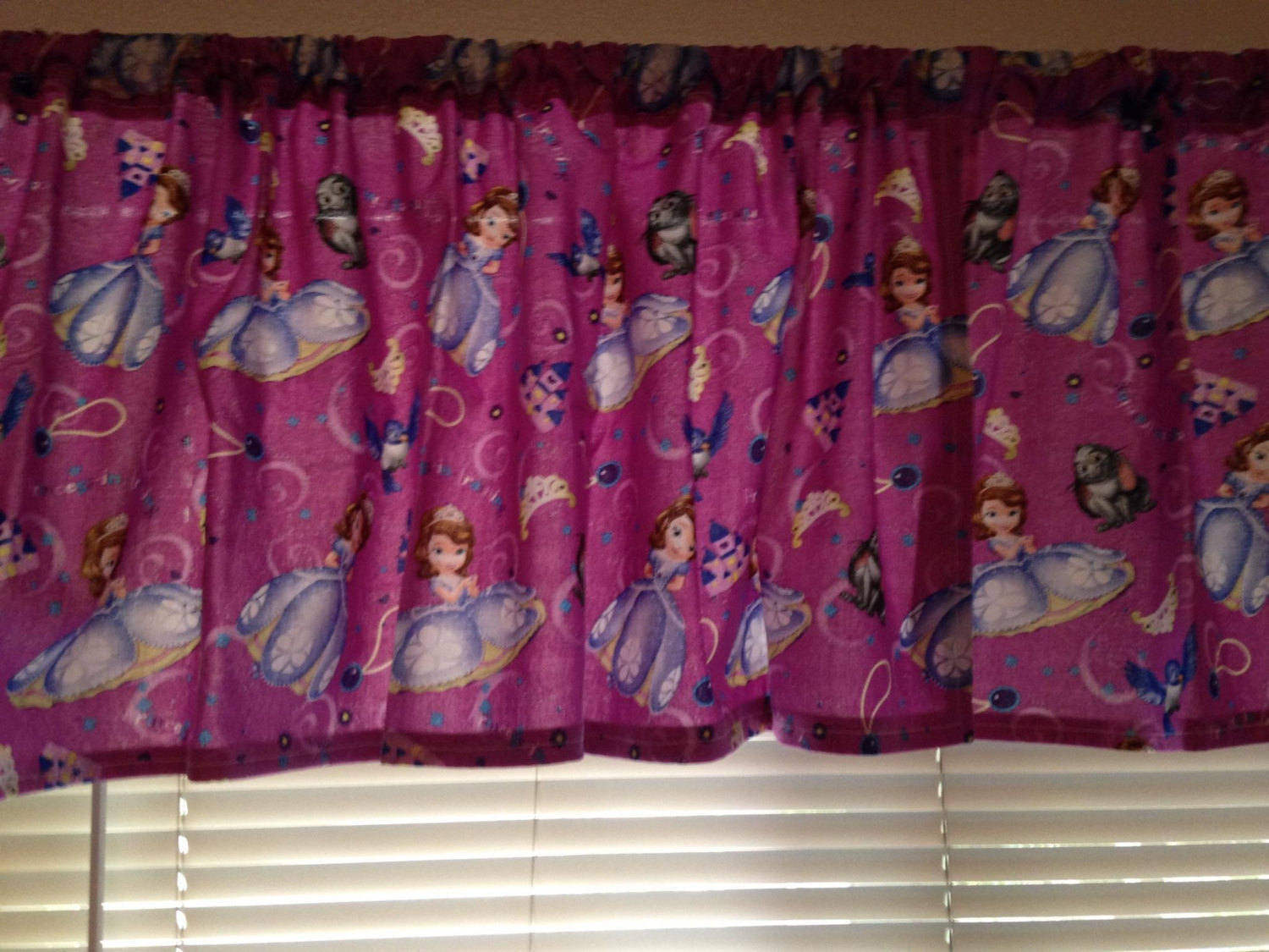 Valance Curtain Panel Pillow Cover Tie Backs Doc Mcstuffins