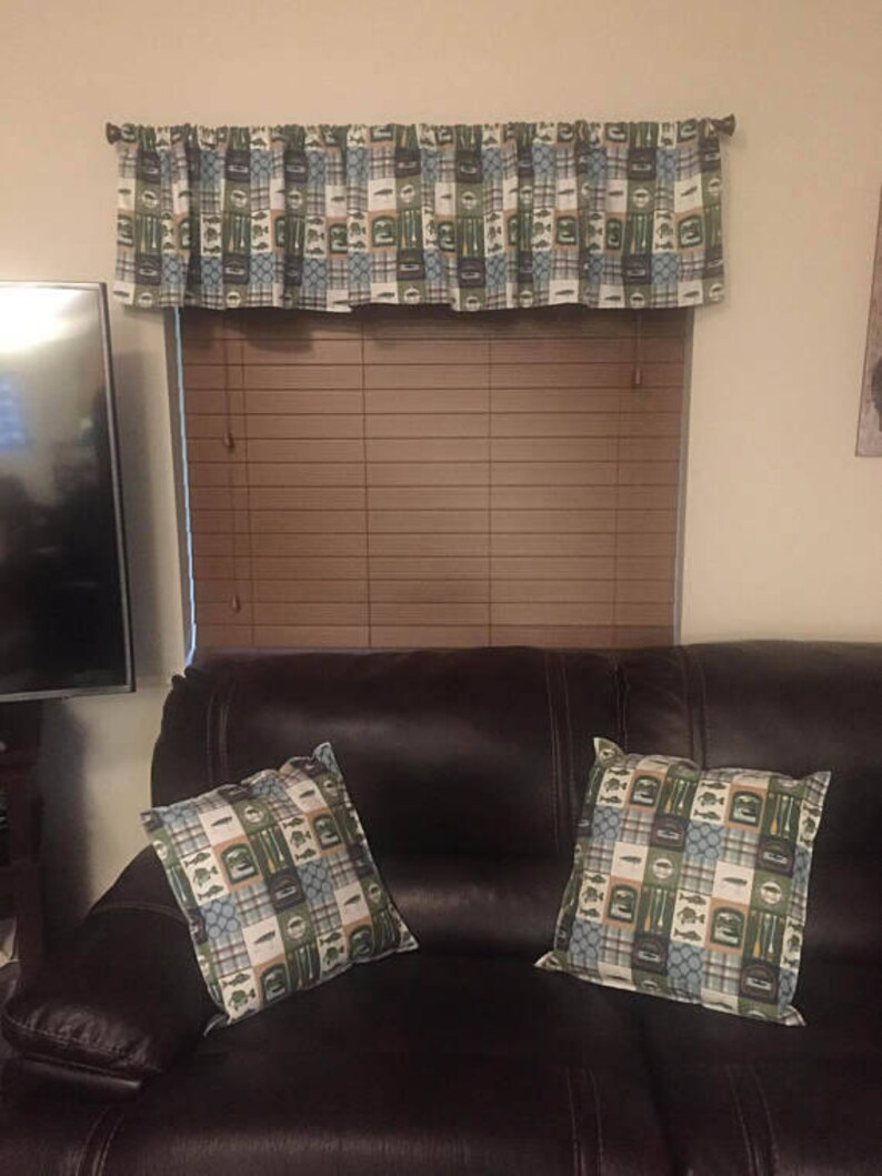Valance Curtain Panel Tie Back Wildlife Pillow Cover
