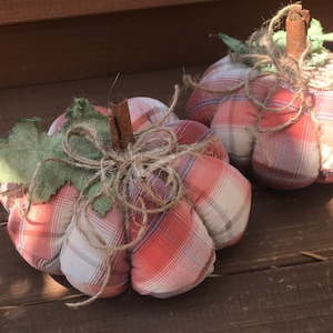Farmhouse  Fabric Pumpkin Bowl Fillers