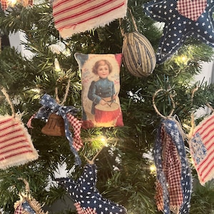 Primitive 4 th of July Bowl Fillers, 4th of July Ornaments
