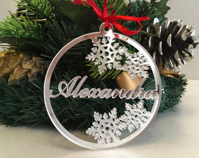 personalised baby xmas baubles