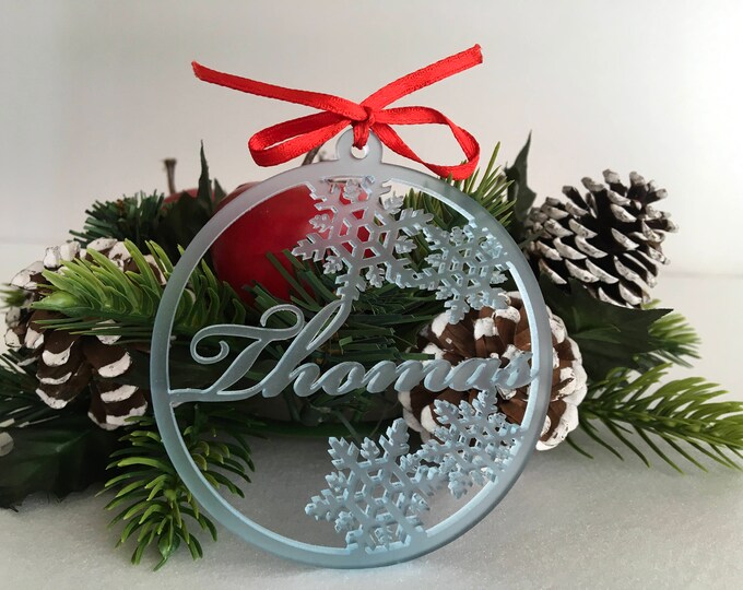 personalised baby xmas baubles