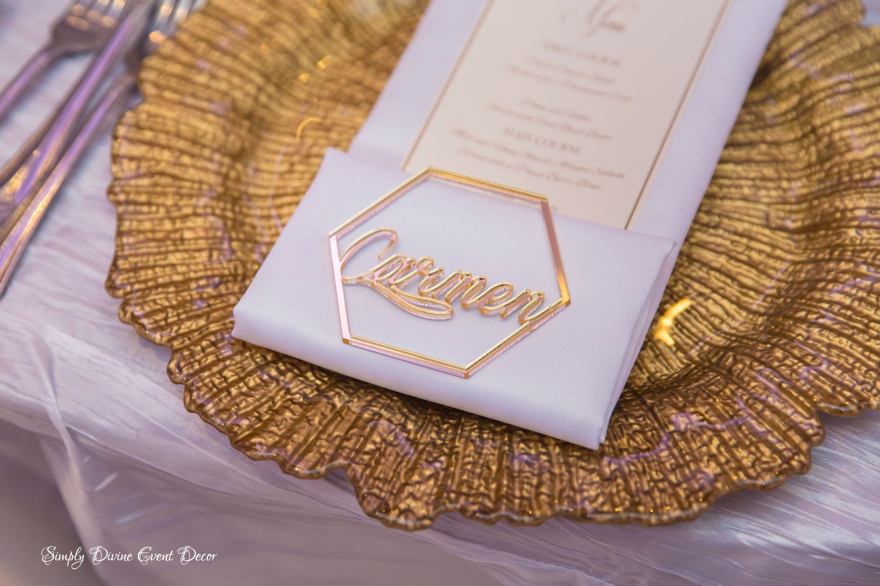 Personalized Place Cards Laser Cut Names Place Settings Laser Etsy