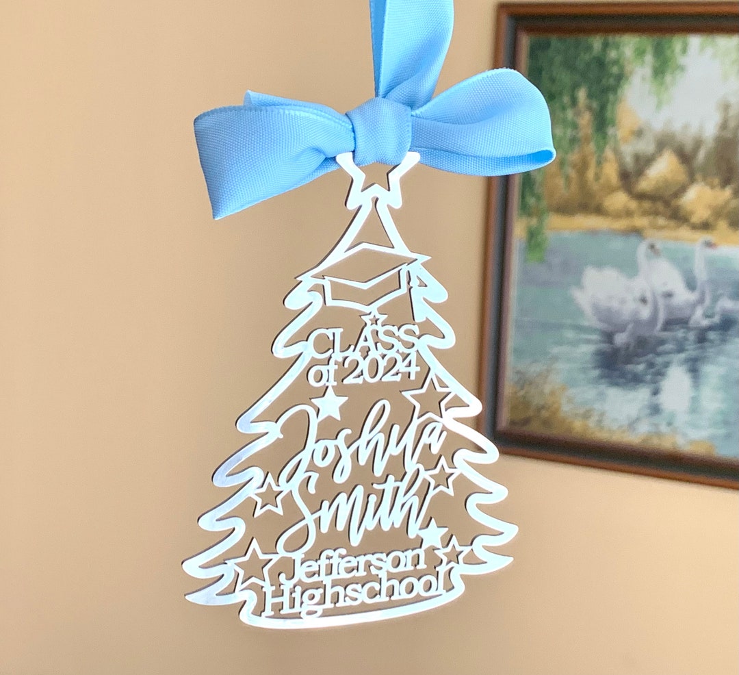 Personalized Graduation Christmas Ornament Custom Name & College High School Ornament, Class of