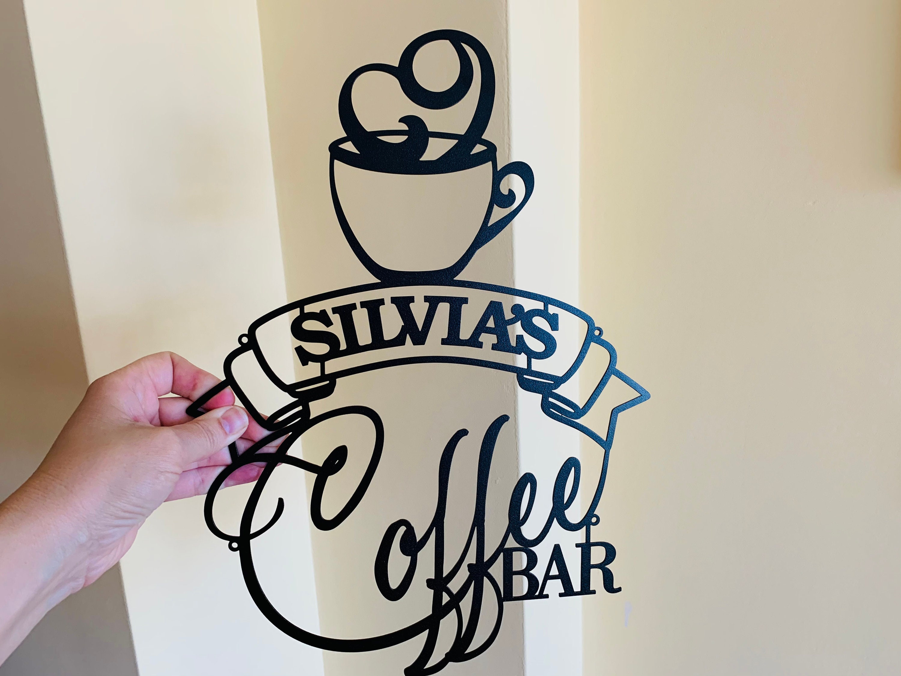Coffee Lover Metal Wall Art Home Decor Kitchen Sign Hanging Decorations Coffee Station Personalized Coffee and Tea Bar Metal Name Sign Custom Laser Cut Cup Coffee Housewarming Gift for Mom Grandma Coffee Lover Metal Wall Art Home Decor Kitchen Sign Hanging Decorations Coffee Station Personalized Coffee and Tea Bar Metal Name Sign Custom Laser Cut Cup Coffee Housewarming Gift for Mom Grandma