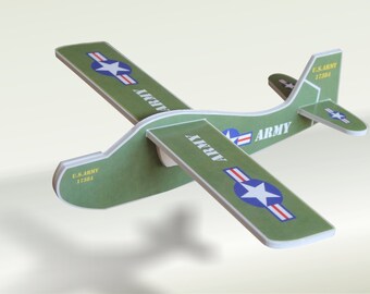 DIY Air plane gift toy US Army Glider Styrofoam Military aeroplane Aviation flight Airplane birthday party Model air aircraft Military toys