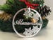 Christmas ornaments Personalised Christmas Name Baubles Silver Handmade Xmas Decorations Custom Snowflakes Name Tree decorations Xmas gifts 