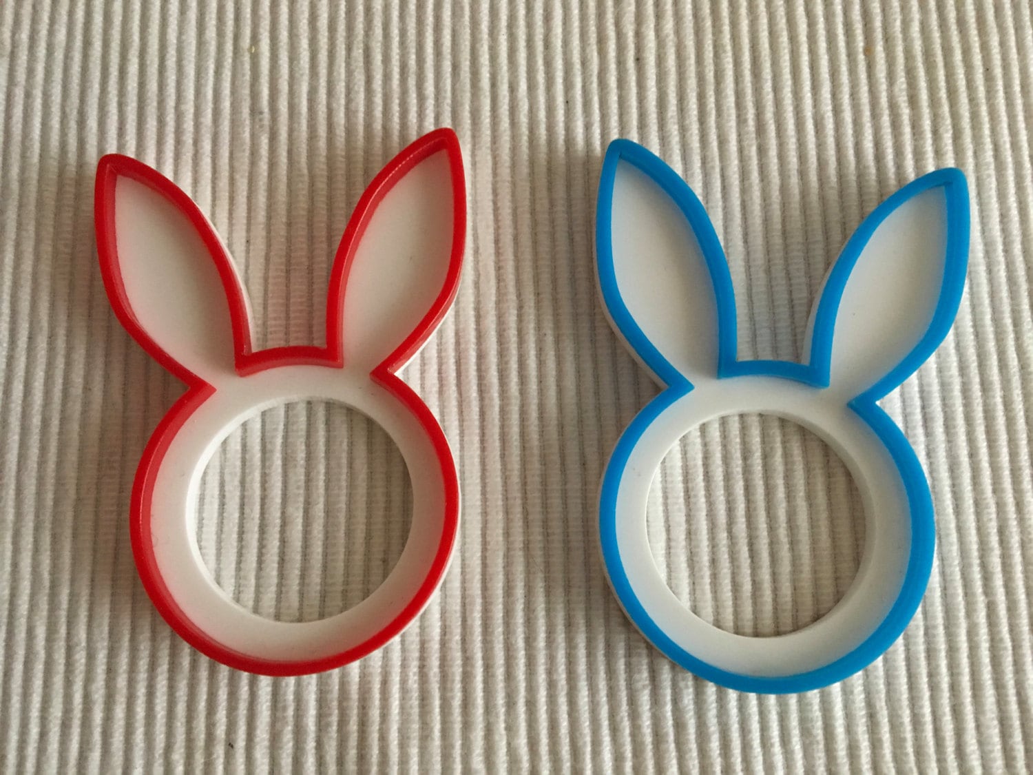 Bunny napkin ring holders Rabbit napkin rings Easter decorations Bunny