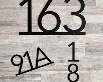 Op maat gemaakt metalen huisnummerbord - gepersonaliseerde adresplaat voor voordeurdecoratie