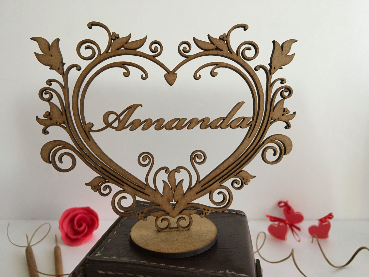 Laser Cut Valentines / Be My Valentine Laser Cut Heart Valentines Day