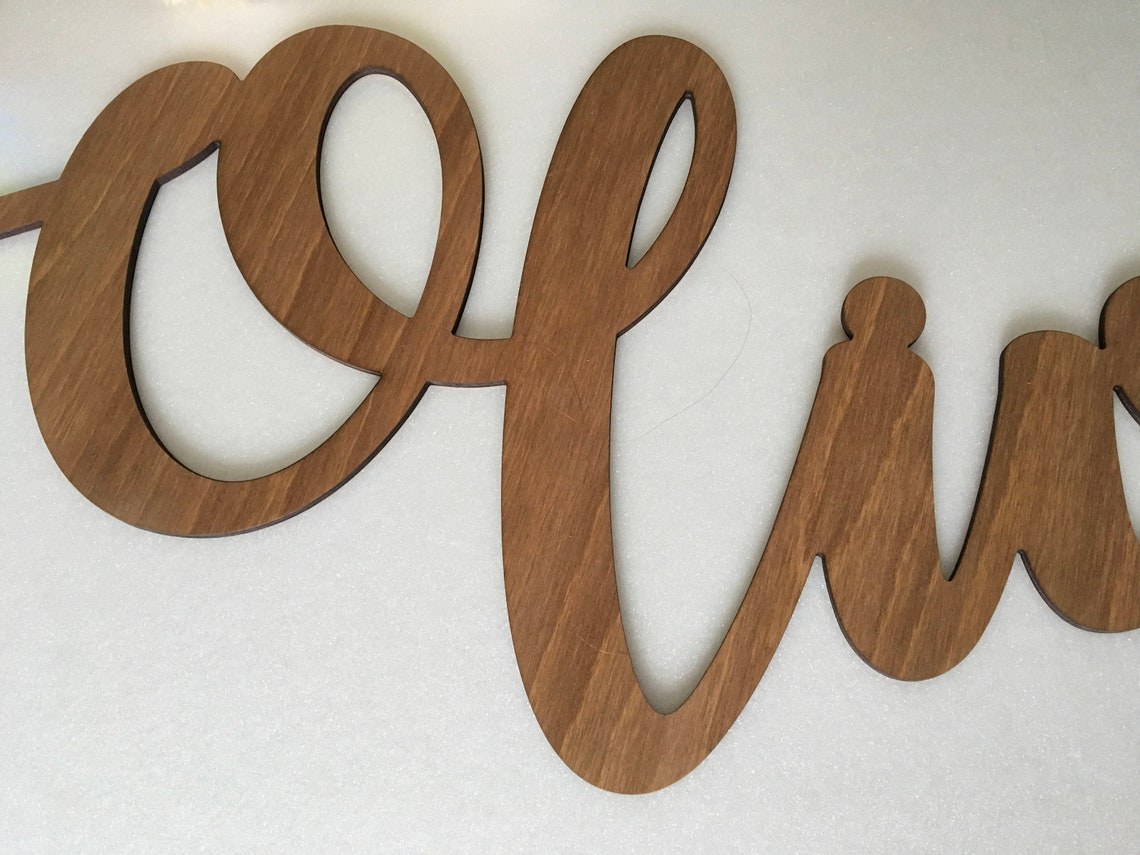 Personalized Large Wooden Name Wall Sign Nursery Decor Hanging | Etsy