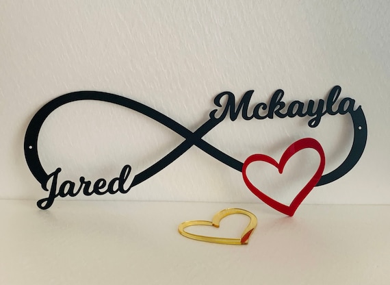  wedding gifts for couples 2024,Personalized Valentine's Day  Gifts, Personalized Infinity Sign, Personalized Anniversary Wedding Gifts,  Infinity Heart Metal Wall Decor Infinity Sign with Names : Home & Kitchen