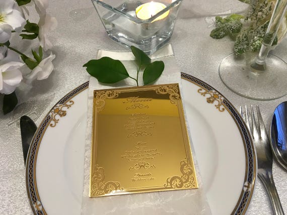 Baby Shower Invitations Personalized Mirrored Acrylic Engraved Party Invite Oh baby Boy Girl Custom Gold Laser Cut Tags Modern Wedding menus