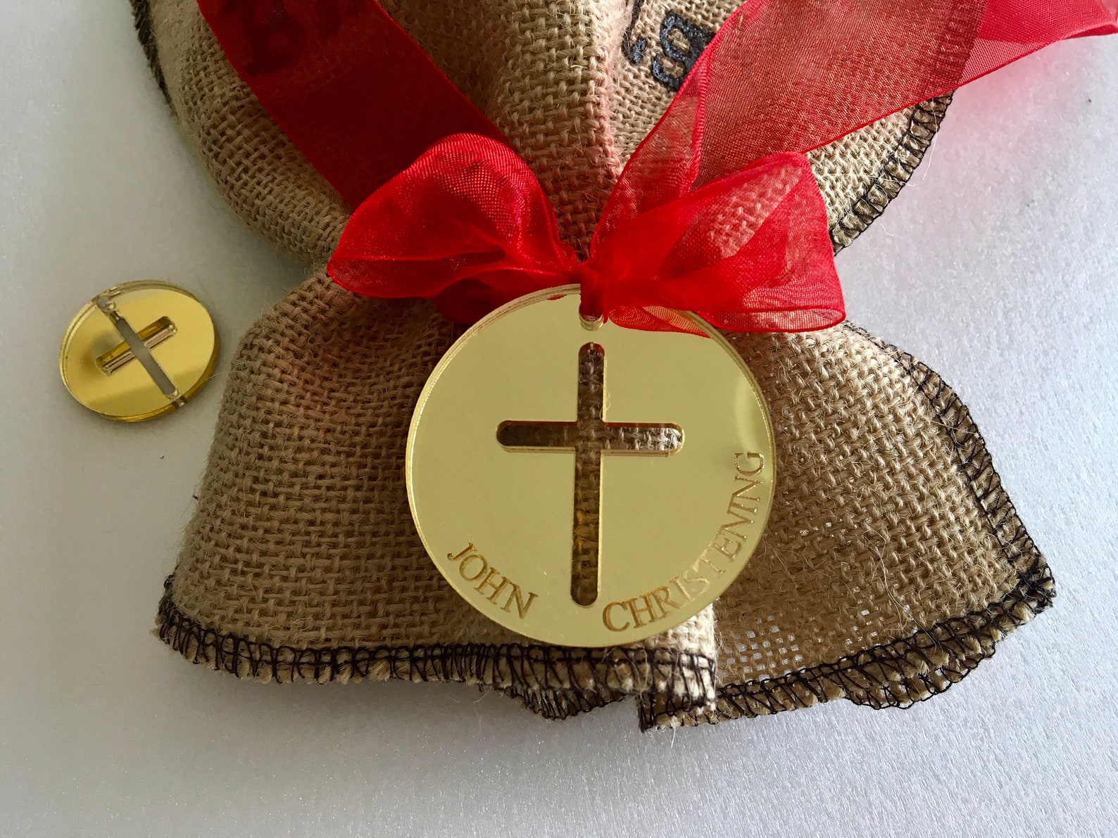 Personalized Christening Gift Name Tags Baptism Favors Etsy