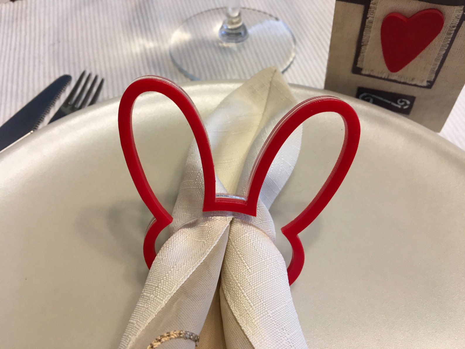 Easter Bunny Ears Napkin Rings Napkin Ring Holders Easter Gift Etsy