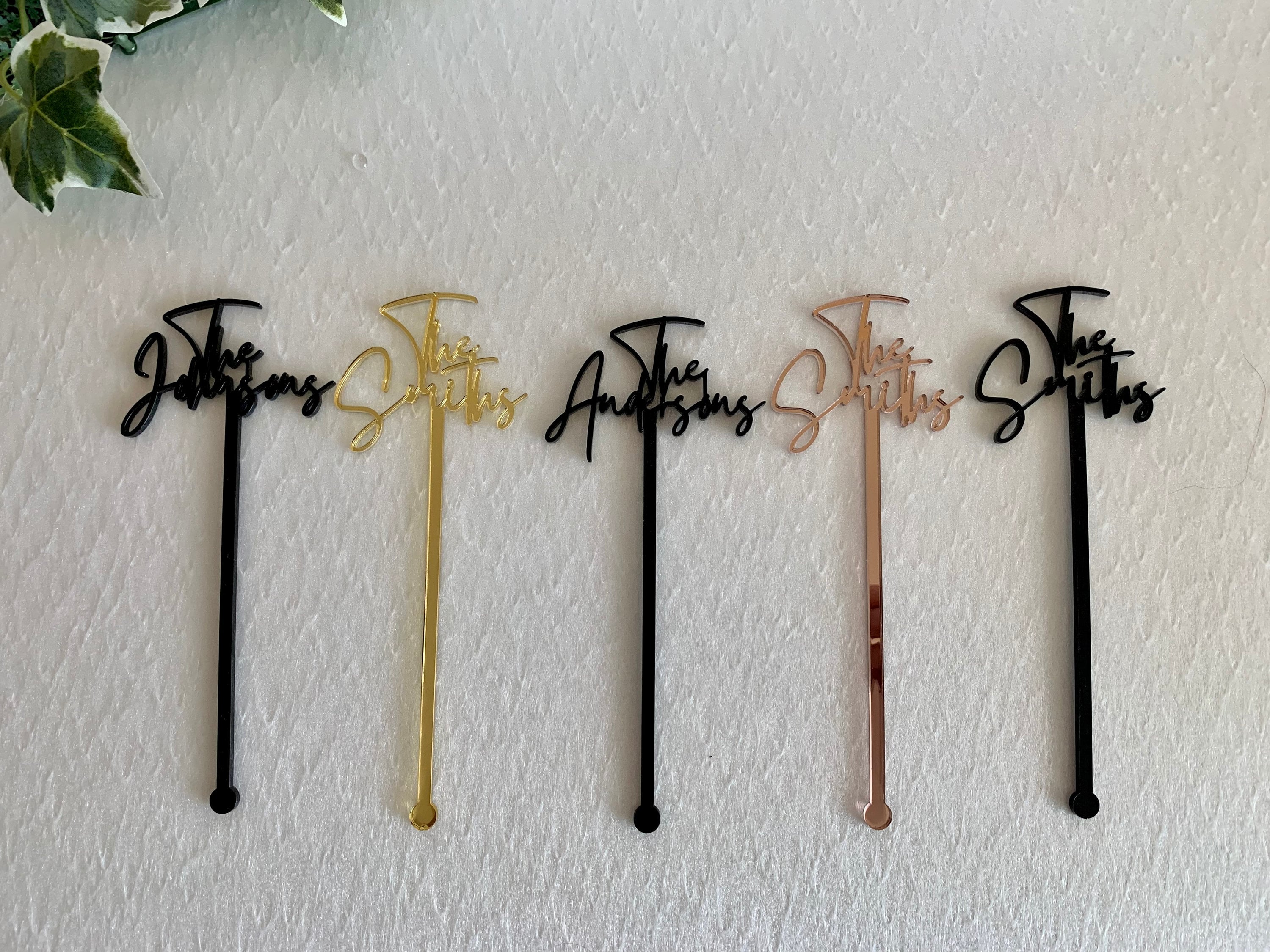 Custom Swizzle Sticks/Drink Stirrers – Script and Grain