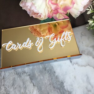 Acrylic Wedding Cards & Gifts Table Sign image 5