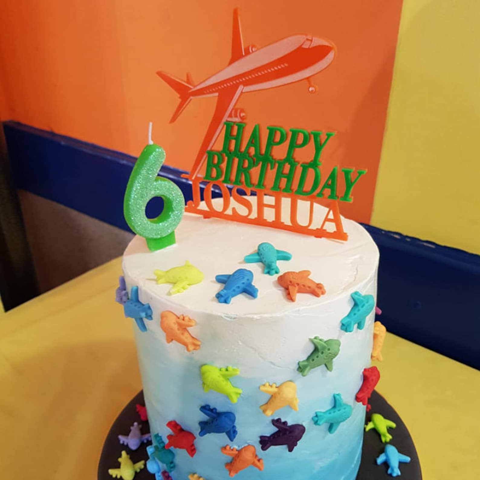 Airplane Cake Topper Aeroplane Happy 10th Birthday Party Etsy Australia