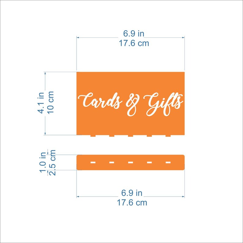 Acrylic Wedding Cards & Gifts Table Sign image 3