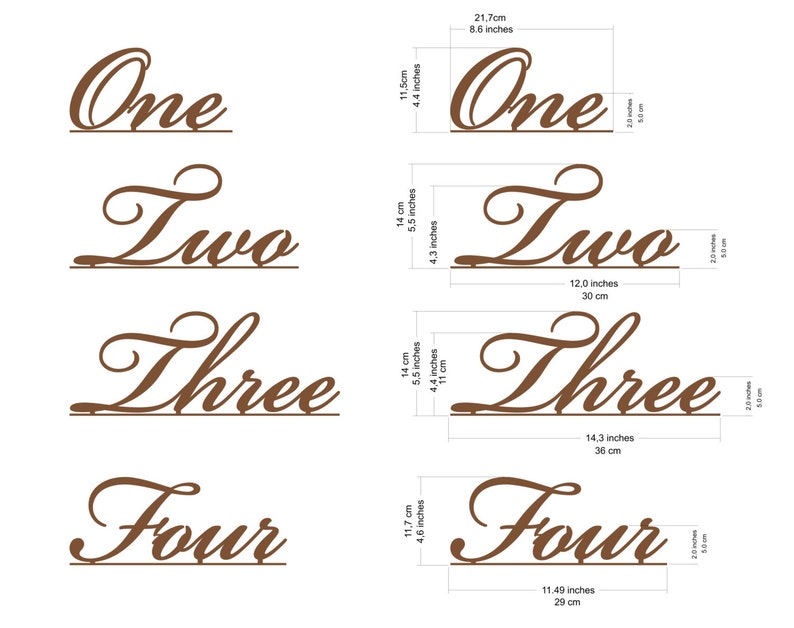 Large Table Script Numbers Wedding Big Acrylic Number Holders Etsy