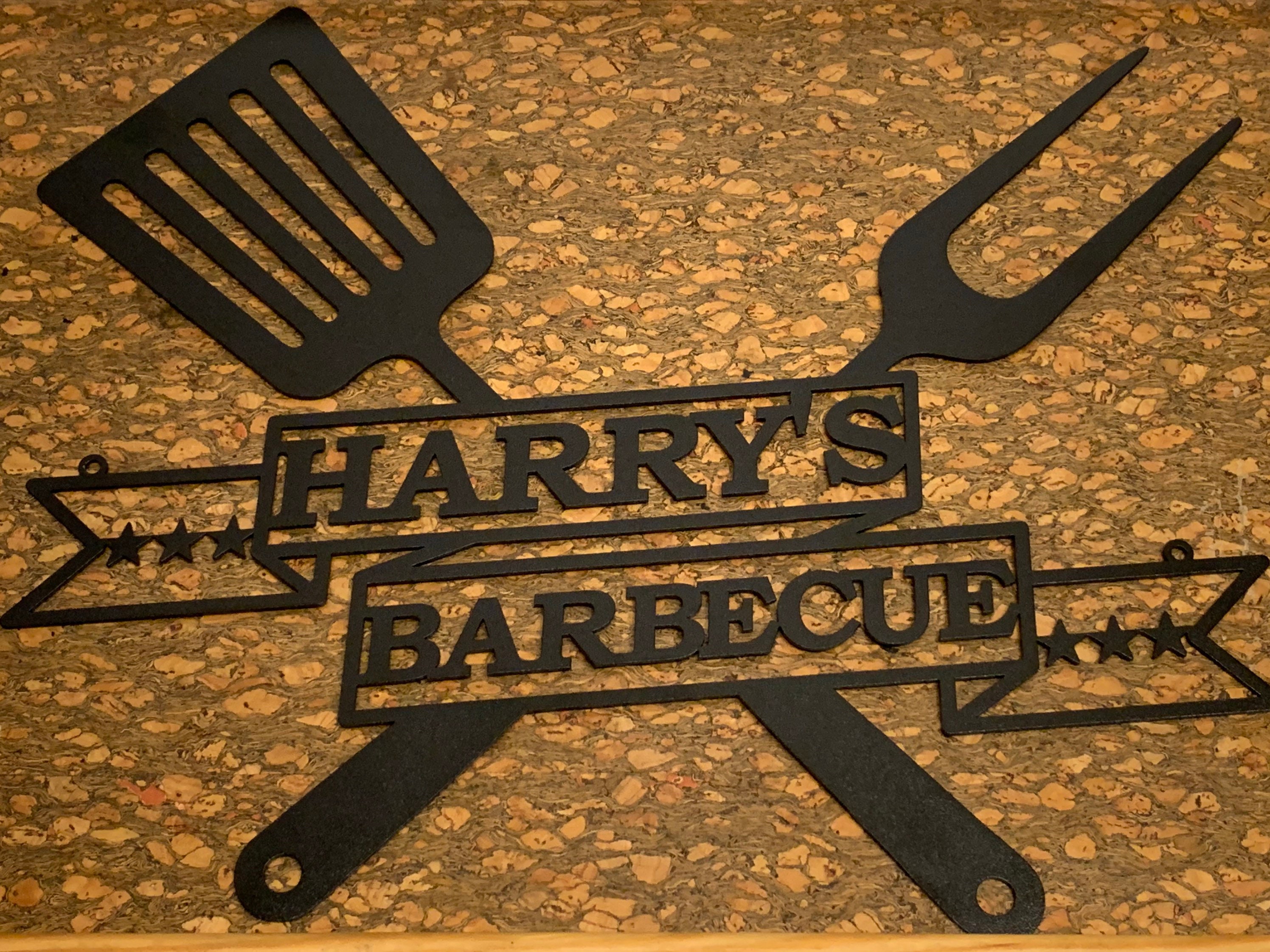 Personalized BBQ Grill Name Sign Custom Metal Wall Art Etsy Australia