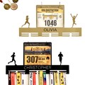 Personalized Running Medal Holder Race Bib Holders Medal Hanger Custom Name Metal Medal Display Rack for Awards, Athlete Race Numbers product logo