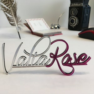 Création de nom de bureau et de logo d&#39;entreprise personnalisés | Enseignes de salon de coiffure, calligraphie découpée au laser, décoration de bureau ou décorations personnalisées