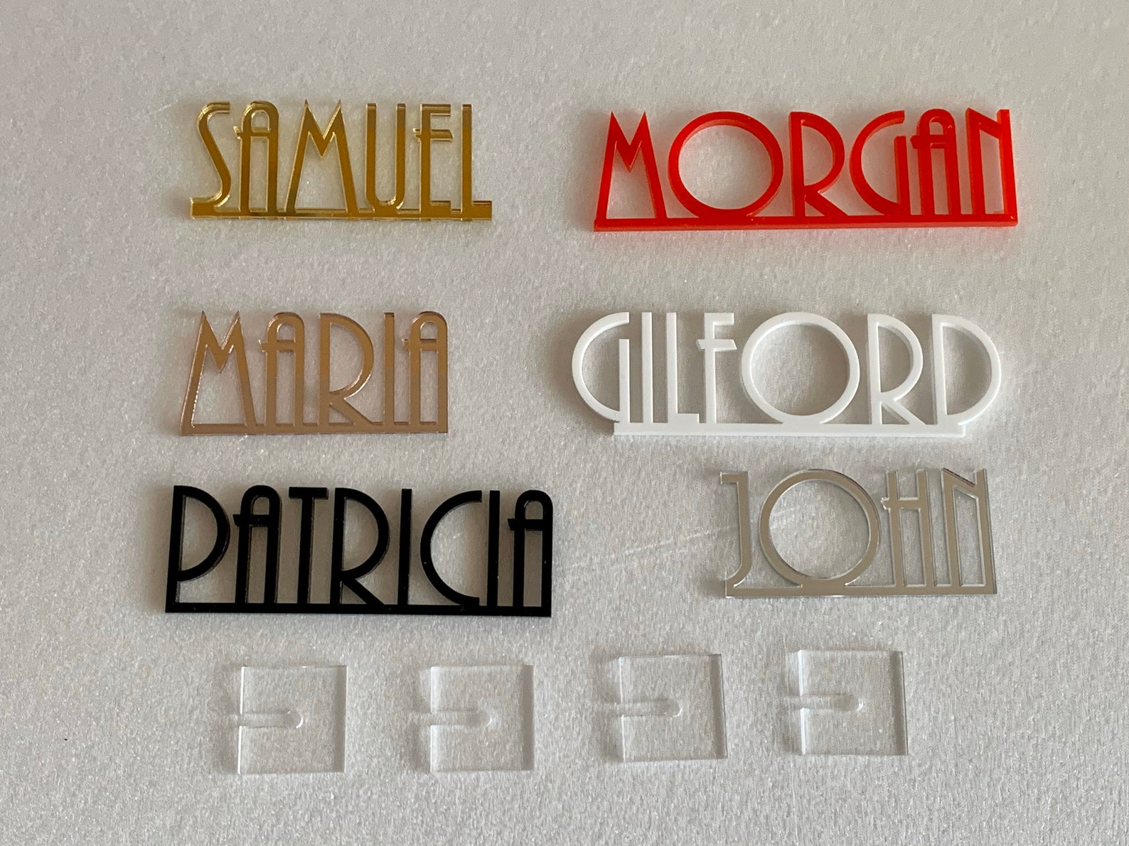 Personalized Laser Cut Place Cards Custom Wedding Table Names Etsy