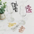 Personalized Wedding Wine Glass Charms, Custom Name Tags, Cocktail Drink Markers product logo
