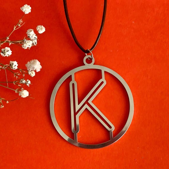 Personalized Block Monogram Initial Necklace Custom Monogrammed Gift for Mom Initial Pendant One Letter Handmade Jewelry Stainless Steel