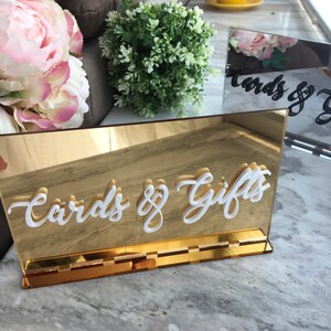 Acrylic Wedding Cards & Gifts Table Sign image 9