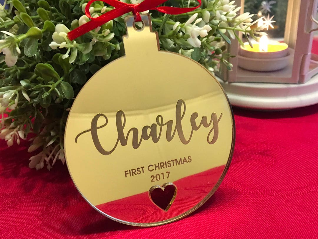 Première Boule De Noël Pour Bébé Personnalisé Ma première boule de Noël 2023 personnalisée 1er boule de Noël - Etsy