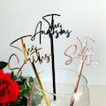 Personalized Name Drink Stirrers Custom Hand Lettered Font Calligraphy Swizzle Sticks Cocktail Bar Accessories Wedding Tags Party Sticks