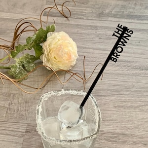 Personalized Name Drink Stirrers Custom Last Name Swizzle Stick Custom Wedding Decor Cocktail Bar Accessories Drink Centerpiece Party Sticks