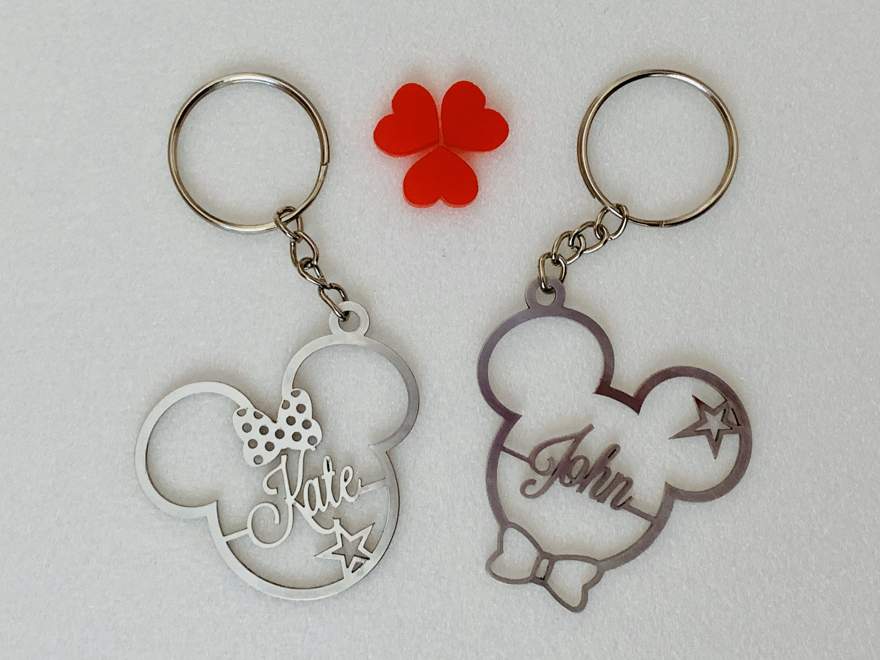 Mickey Minnie Mouse Keychains, Keychains Minni Mouse