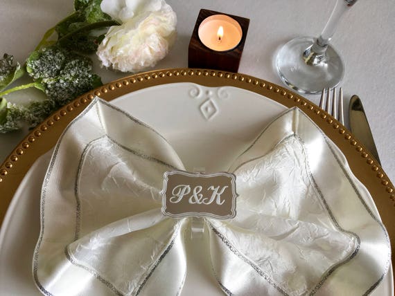 Monogrammed online napkin rings