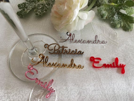 Glass tags personalized clearance