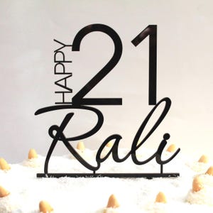 Geburtstag Tortendeko - Personalisierter Tortenstecker - Birthday Party Decor - Personalisierter Cake Topper, Tortendekoration, Happy Birthday