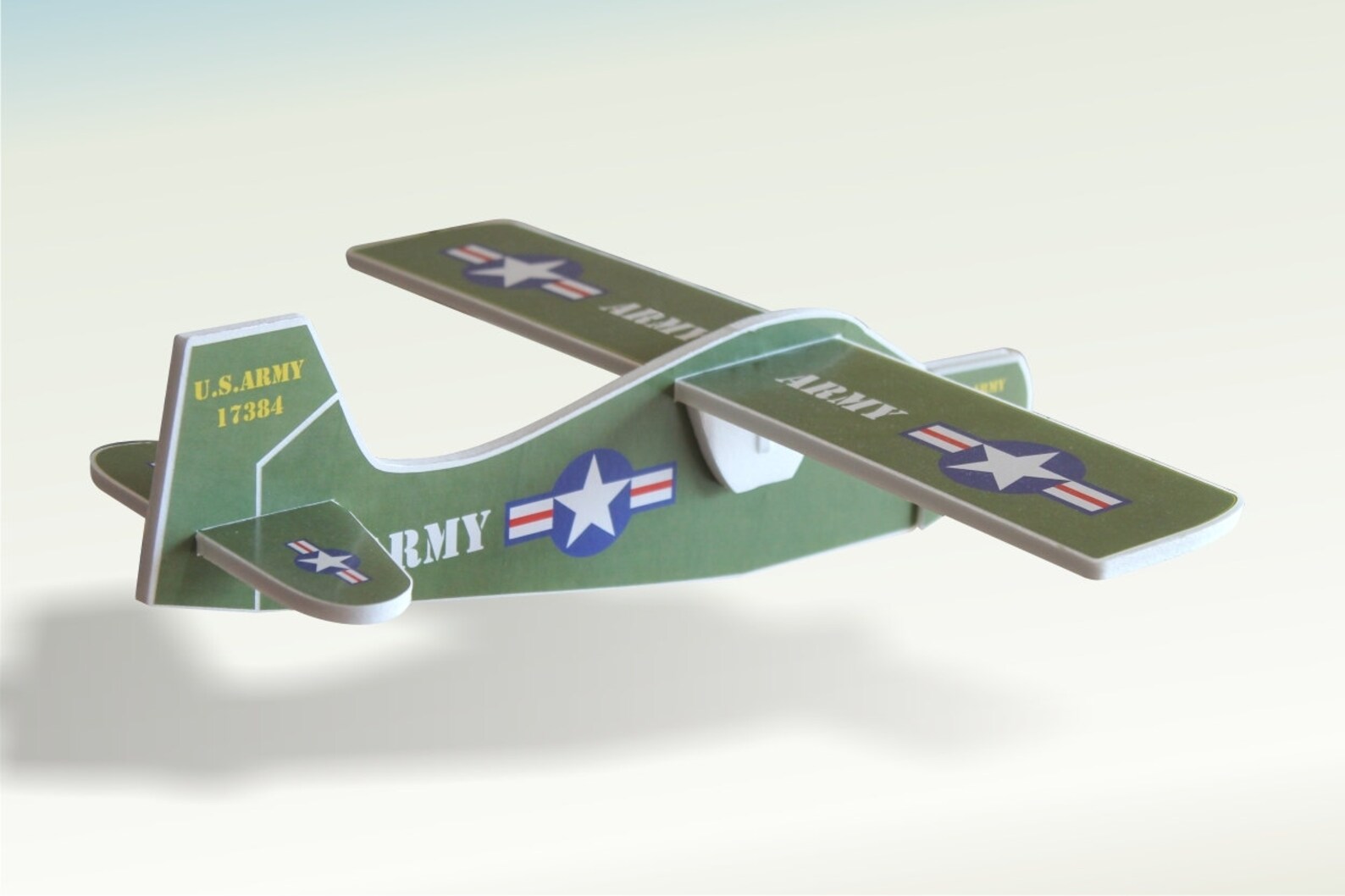 DIY Air Plane Gift Toy US Army Glider Styrofoam Military Etsy