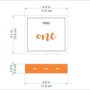 Wedding Table Numbers Reception Custom Signs Modern - Etsy