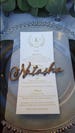 Wooden laser cut names Wedding place cards Name place settings Wooden wedding sign Rustic wedding names Laser cut wood Name tags for wedding 