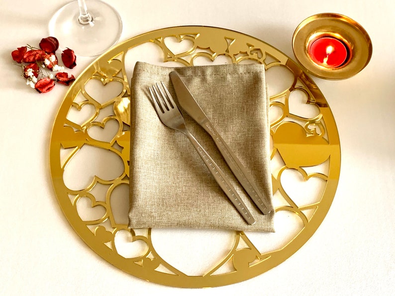 Wedding Charger Plate Mirrored Acrylic Round Placemat Table Etsy UK