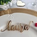 Gold Wedding Place Cards Personalized Acrylic Laser Cut Names Place name settings Guest name tags Wedding Signs Calligraphy Modern New Font