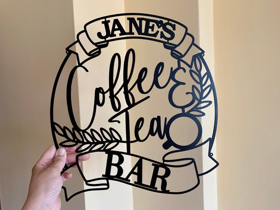 Coffee Lover Metal Wall Art Home Decor Kitchen Sign Hanging Decorations Coffee Station Personalized Coffee and Tea Bar Metal Name Sign Custom Laser Cut Cup Coffee Housewarming Gift for Mom Grandma Coffee Lover Metal Wall Art Home Decor Kitchen Sign Hanging Decorations Coffee Station Personalized Coffee and Tea Bar Metal Name Sign Custom Laser Cut Cup Coffee Housewarming Gift for Mom Grandma